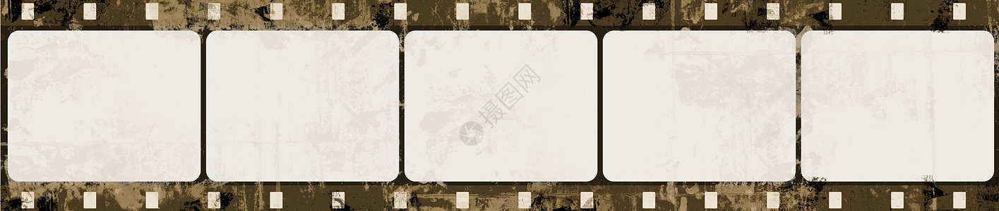 Grunge 胶片框架拼贴画插图边缘电影面具屏幕艺术边界噪音划痕图片