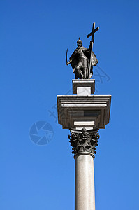 西格蒙特三世瓦萨地标雕塑柱子皇家国王纪念碑青铜科威雕像吸引力图片