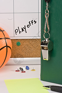 篮球教练季后赛法官信号游戏细绳黑色培训师日程运动按钮图片