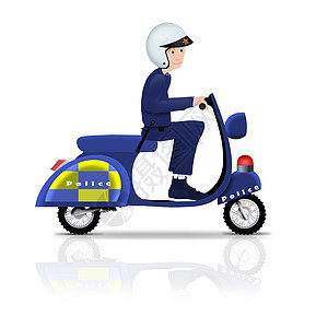 Scooter上的警察图片