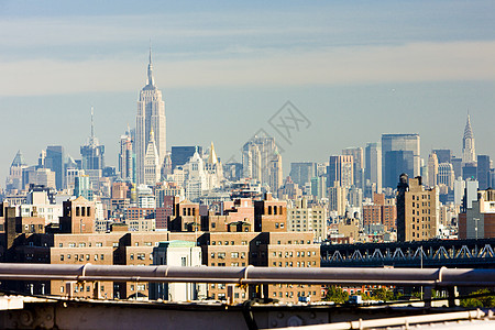美国纽约州纽约市曼哈顿帝国大厦 帝国大厦市中心城市旅行地标市政帝国外观摩天大楼风光建筑图片