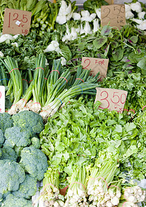 美国纽约市中华城街市街头市场静物营养食物维生素绿色蔬菜市场水果商外观洋葱图片