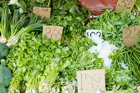 美国纽约市中华城街市街头市场蔬菜市场维生素食物绿色静物洋葱水果商外观营养图片