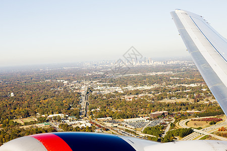 美国佐治亚州亚特兰大电机交通工具翅膀空运风景运输飞行器世界鸟瞰图客机图片
