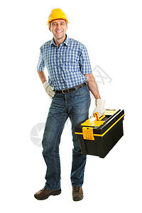 戴硬帽子的修理工维修男性工具建设者安全帽建筑男人技术员电工工匠图片