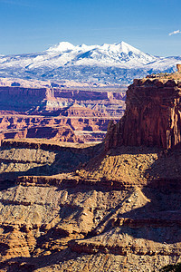 美国犹他州犹他州Canyonland国家公园地质地质学风景侵蚀位置外观自然保护区岩石构造旅行图片