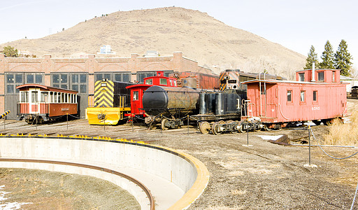 美国科罗拉多铁路博物馆铁路回转台电机蒸汽旅行柴油机转盘发动机世界牵引图片