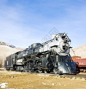 美国科罗拉多铁路博物馆的干机车世界外观铁路运输位置运输铁路蒸汽旅行博物馆图片