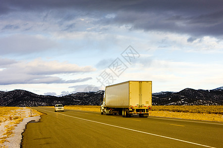 美国科罗拉多州公路运输卡车世界旅行外观汽车车辆位置货物货车图片