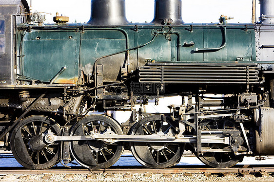 美国科罗拉多州阿拉莫萨蒸汽机车运输车轮安装铁路运输轮子铁路外观图片