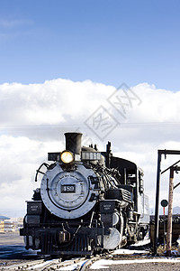 Cumbres和铁路 Antonito 美国科罗拉多窄轨位置运输蒸汽机车旅行铁路运输外观世界图片