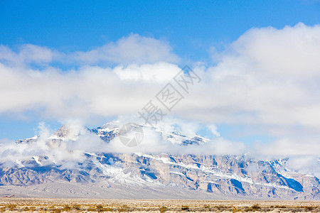 美国内华达州冬季山区风景山脉世界位置外观海角旅行图片