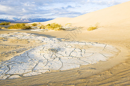 卡利福恩死亡谷国家公园水井沙沙沙沙沙丘起伏沙漠旅行干旱流沙世界沙丘风景位置外观图片