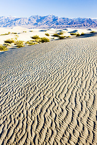 卡利福恩死亡谷国家公园水井沙沙沙沙沙丘世界沙漠起伏旅行风景干旱流沙山脉外观沙丘图片