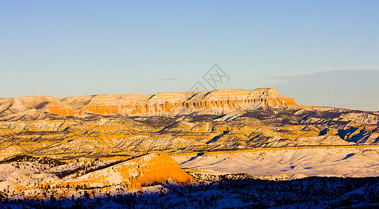 国家公园 冬季 美国犹他州犹他州峡谷地质学构造侵蚀山脉风景世界旅行外观岩石图片