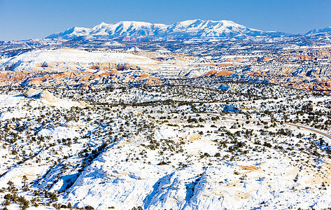 美国犹他州犹他州上蓝色透视旅行世界外观风景位置海角山脉图片