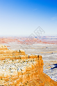 美国犹他州的冬季风景地质世界地质学侵蚀位置旅行外观海角岩石构造图片