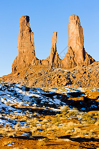 犹他州阿里索纳古迹谷国家公园三姐妹会外观旅行地质学侵蚀干旱风景地质岩石构造图片