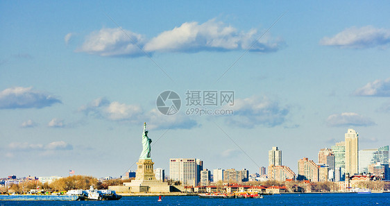 自由与新泽西州女神像 美国纽约位置摩天大楼雕像地标城市纪念碑旅行雕塑建筑世界图片