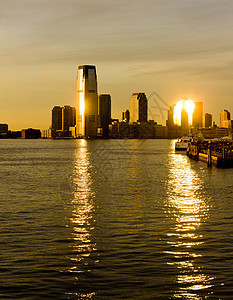 美国新泽西州城市建筑旅行外观建筑学世界日落摩天大楼景观建筑物图片