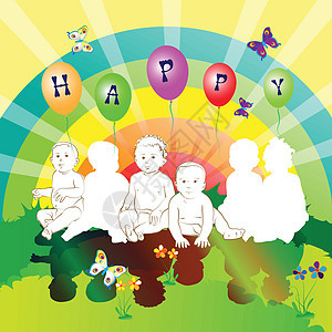 快乐的朋友们孩子男生多样性团体世界插图幼儿园团队阴影友谊学校图片