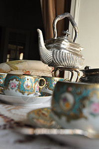 奢华茶烹饪传统沙漠盘子午餐房子博物馆图片