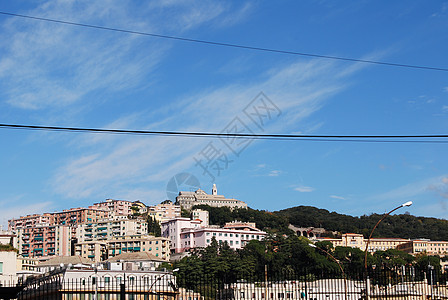 意大利利古里亚州热那亚中心船运石墨港口教会海滩长廊村庄胡同墙壁图片