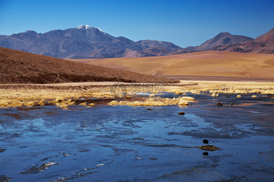 智利Rio Putana附近的活火山Putana(又称Jorqencal或Machuca)图片