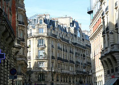 巴黎旅行场景途径建筑学历史性房屋建筑物假期阳台文化图片