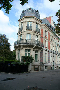 巴黎假期文化街道旅行场景途径阳台建筑学历史性建筑物图片