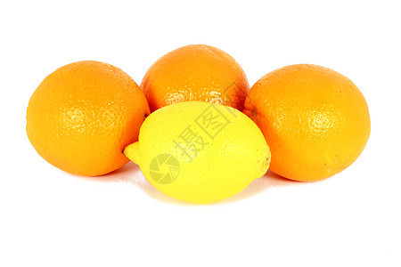 柠檬和橙橙子白色水果甜点食物热带黄色图片