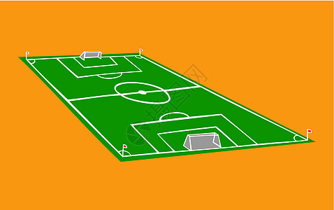 足球场插图运动目标橙子法庭游戏地面场地白色冠军锦标赛图片