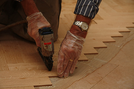 铺设木制石棺地板地面房子生态机器工艺手套木材精神工艺品承包商图片