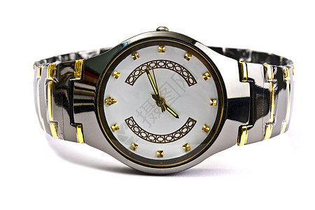 围观观察白色男人珠宝商业日历码表宏观手表发条金属图片