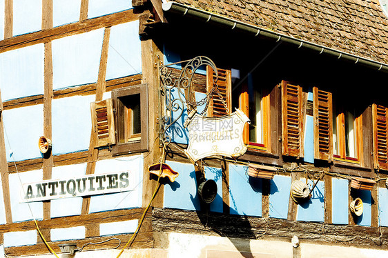 法国阿尔萨斯州金茨海姆的房屋详情世界招牌建筑学位置房子结构村庄标志牌建筑乡村图片