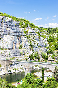 法国RhoneAlpes的Balazuc桥建筑学外观世界位置旅行建筑建筑物图片