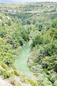 法国普罗旺斯风景森林外观绿色峡谷图片