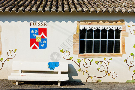 法国伯根迪富塞建筑房子建筑学位置村庄外观窗户世界图片