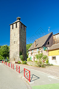 法国阿尔萨斯 卡耶斯贝格建筑学村庄旅行位置世界外观房子历史建筑历史性图片