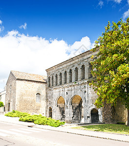 圣安德烈港 Autun 法国伯根迪旅行教会景点历史性建筑学建筑城市历史废墟港口图片