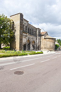 圣安德烈港 Autun 法国伯根迪外观世界历史性港口城市景点建筑建筑学历史废墟图片