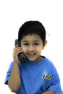 电话技术领带细胞白色商业孩子青年人士男性移民图片