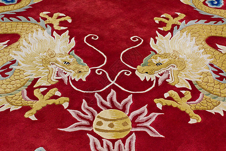 地毯上的龙图像传统印刷品火焰花丝打印墙纸印象古董衬垫天鹅绒图片