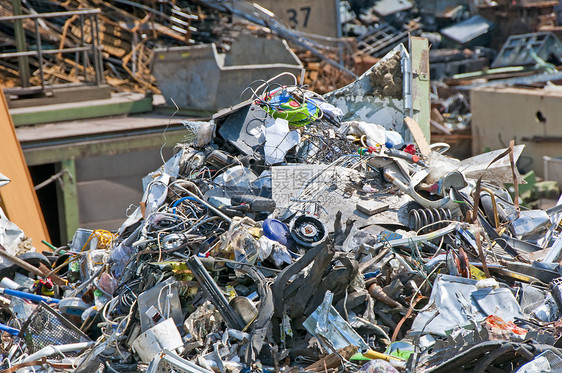 废垃圾场公司废料回收资源金属产品废话商品环境环形图片