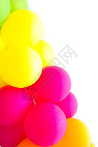色彩多彩的气球背景背景黄色白色节日生日庆典乐趣插图喜悦绿色红色图片