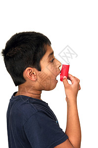 吸入器童年医疗蓝色喘息呼吸支气管炎河豚过敏药物男生图片