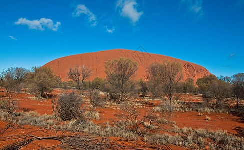 Ayers 岩石旅游衬套峡谷红色土著土地爬坡公园沙漠旅行图片