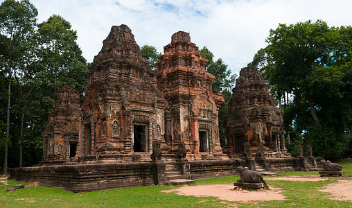 科比亚宗教纪念碑圣训寺庙奶牛高棉语废墟建筑学古董精神图片