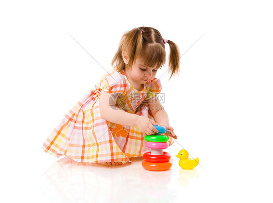 玩女孩游戏学习乐趣白色好奇心童年儿童婴儿幸福孩子衣服图片