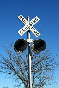 铁路过境点标志警告危险运输信号旅行安全穿越图片